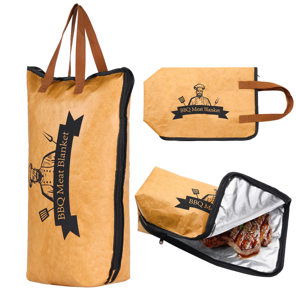 Cross-border DuPont Paper Barbecue Meat Resting Bag, Insulated Aluminum Foil Reusable Self-sealing Packaging Bag
