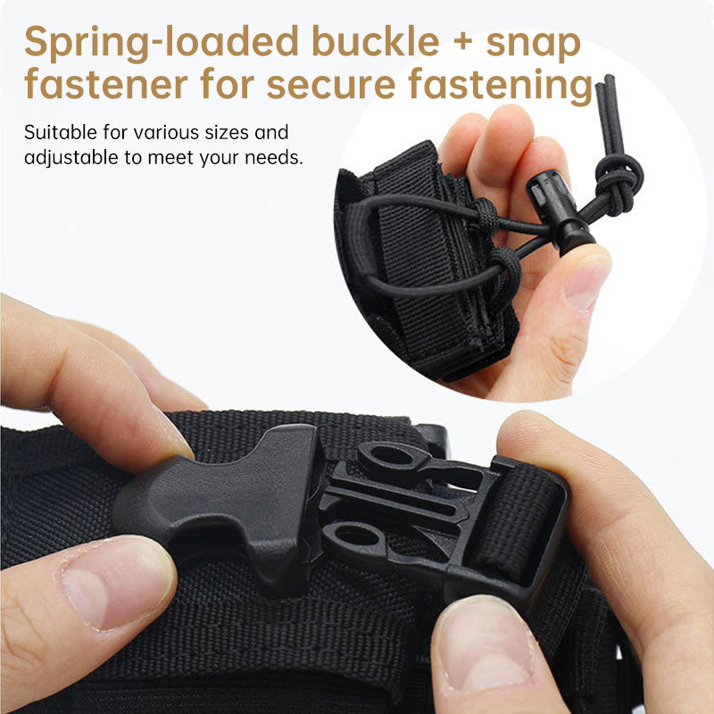 Tactical Radio Pouch with Utility Pocket - MOLLE-Compatible Waist Pack for Walkie Talkie, Hunting & Airsoft Accessories